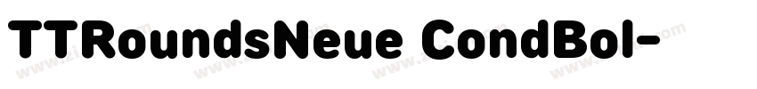 TTRoundsNeue CondBol字体转换